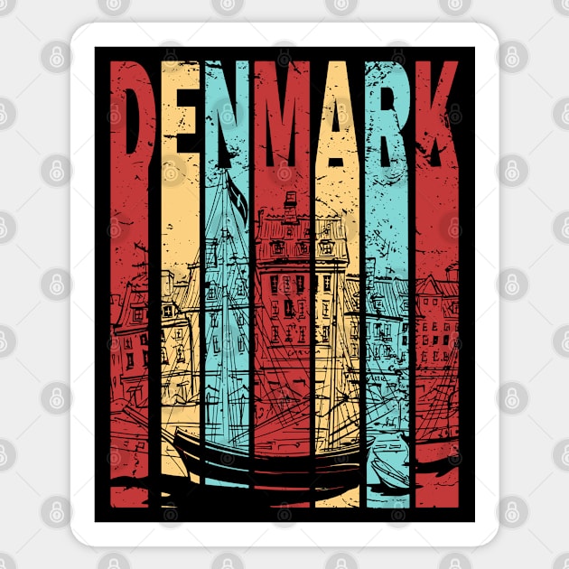 Retro Pastel Denmark Flag Sticker by TuncGK